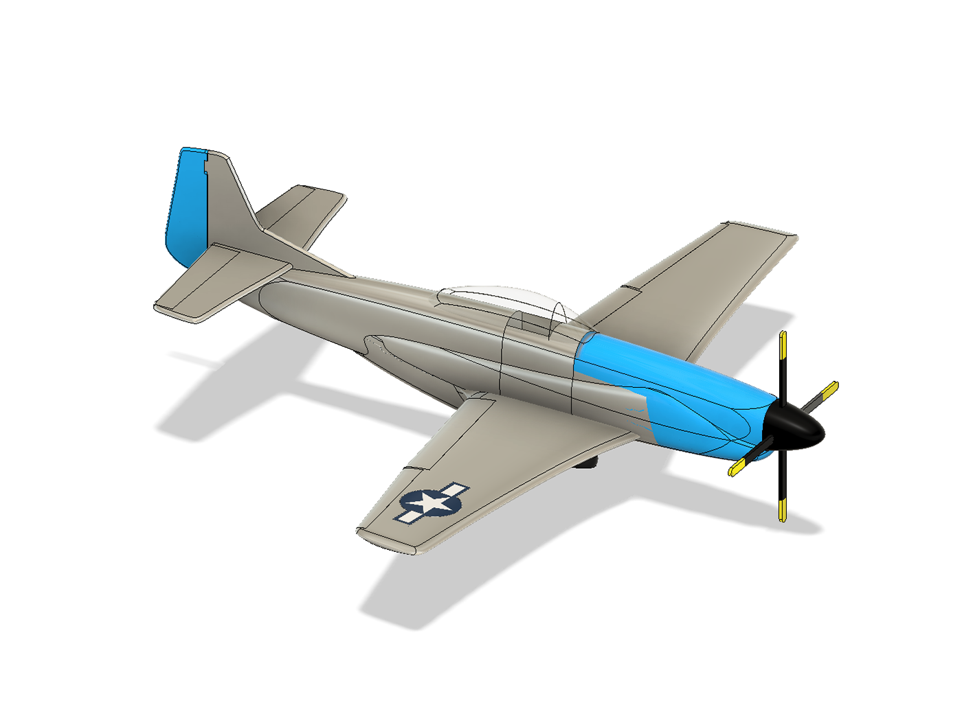3d modeling airplane fusion 360 historical history Military Render WWII