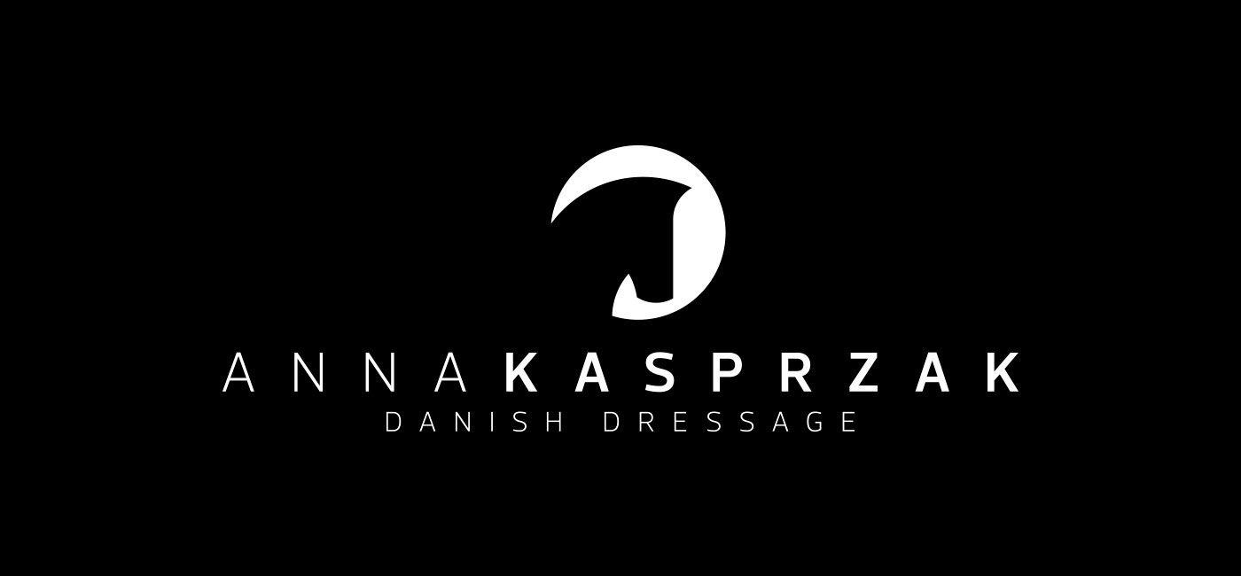 Anna Kasprzak dressage horse danish logo circle Unique denmark Classic simple elegant prestige Black&white