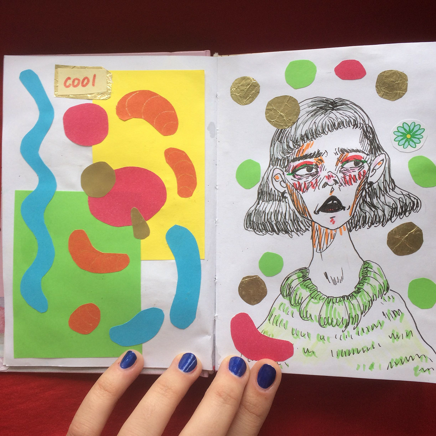 скетчбук арт face sketchbook art Art journal art book