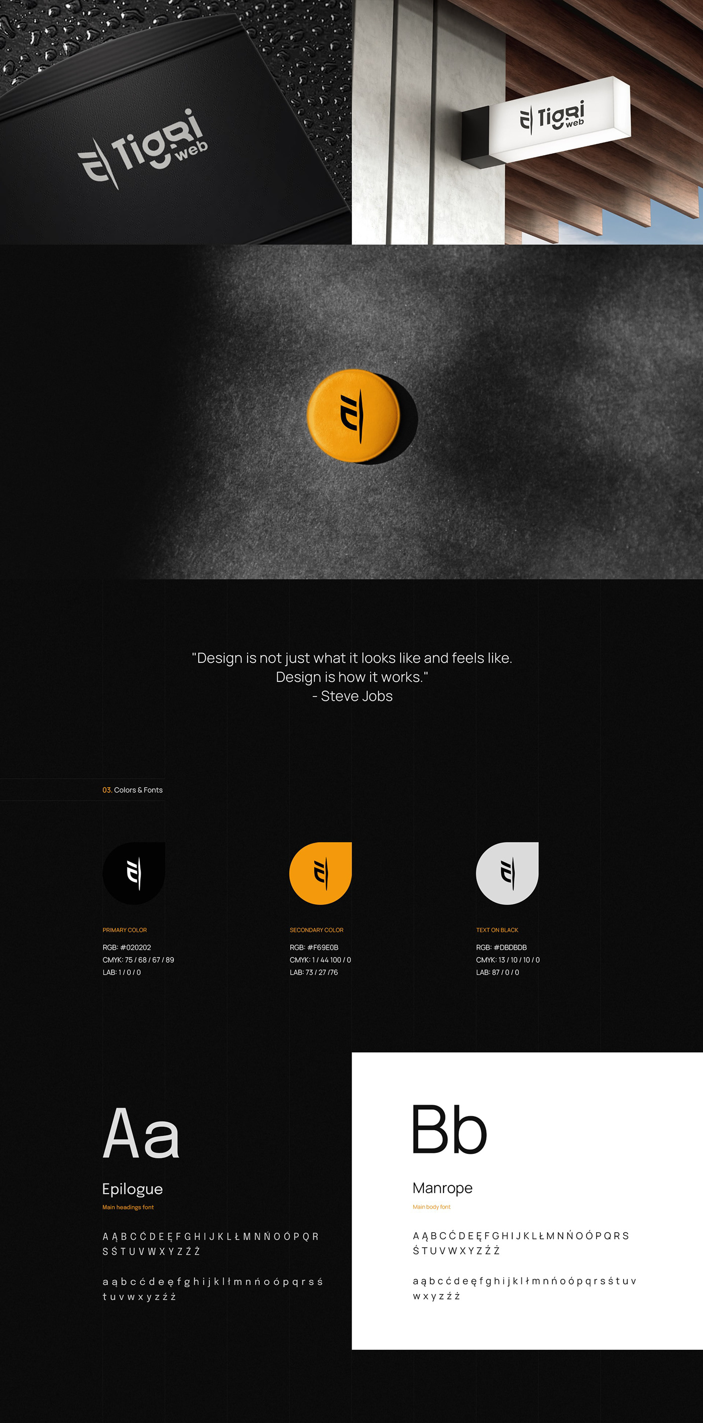 design Figma UI/UX landing page Website agency Layout tiger portfolio digital
