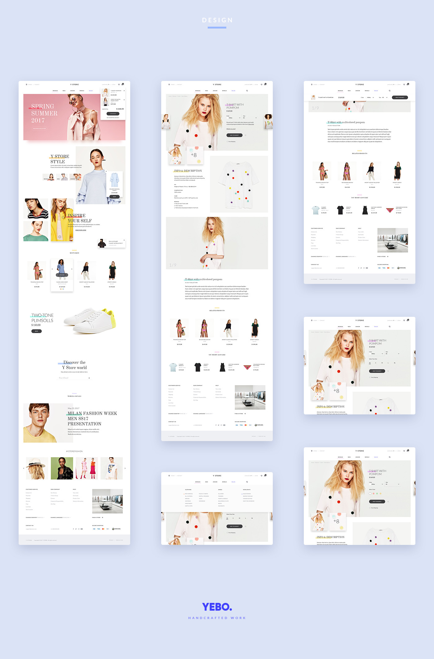 free psd psd Fashion  UI ux template e-commerce store apple Free Template