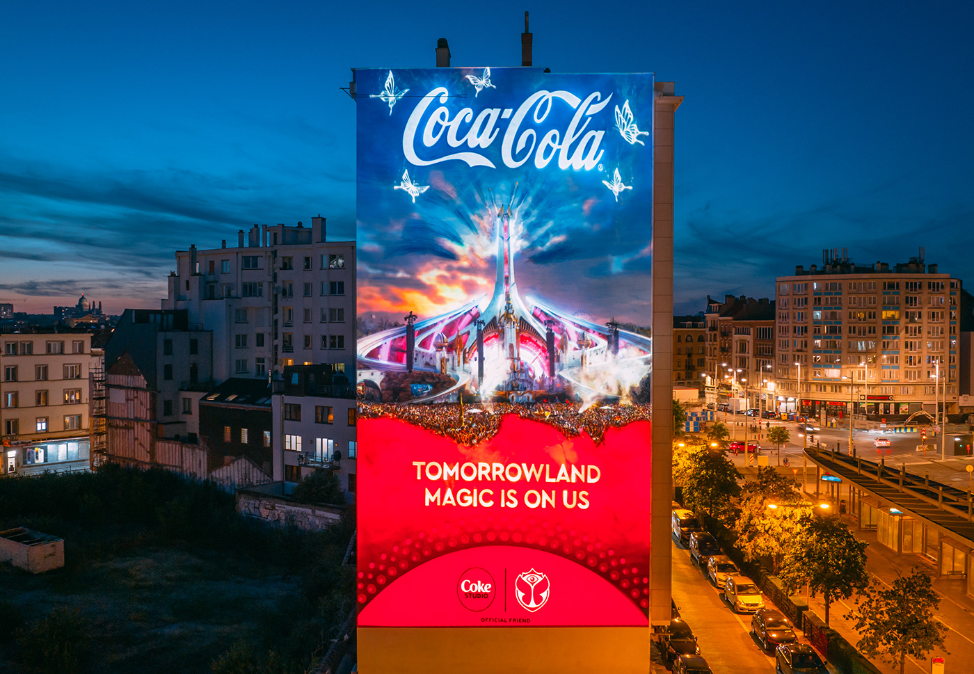 festival Tomorrowland music Coca-Cola ads video mapping motion design