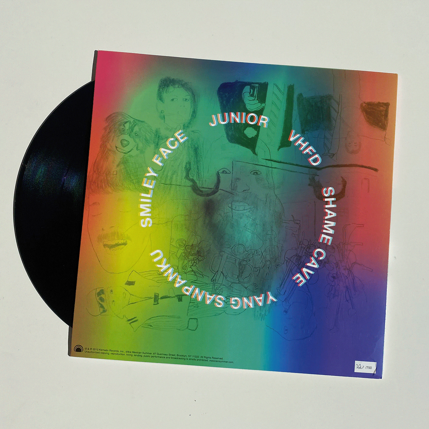 rainbow record sleeve record cover