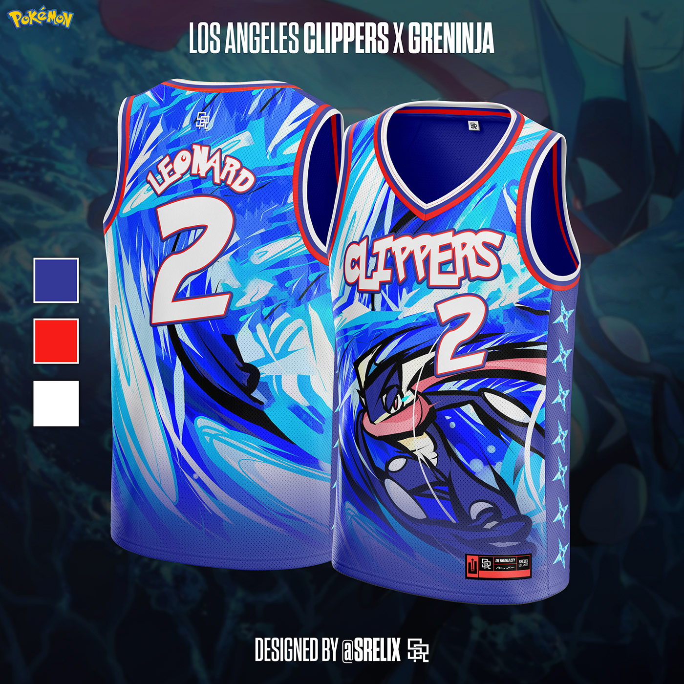 apparel basketball brand identity Clothing concept design jersey NBA Pokemon visual