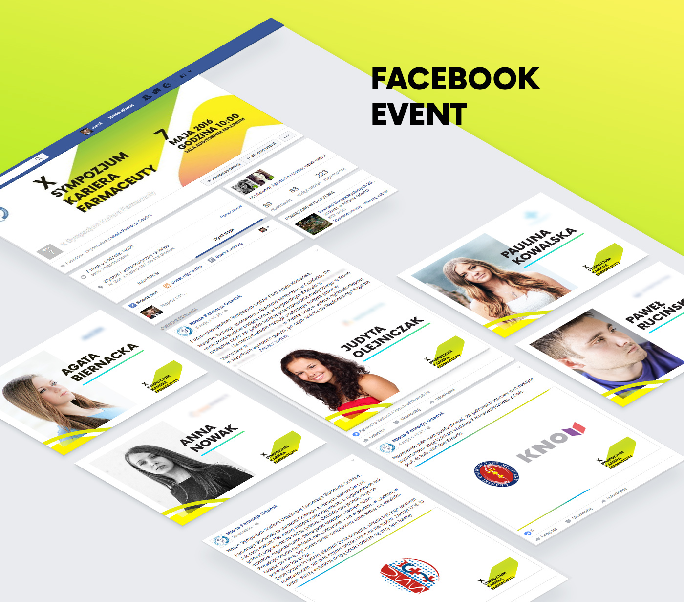 facebook social media Event poster badge print social