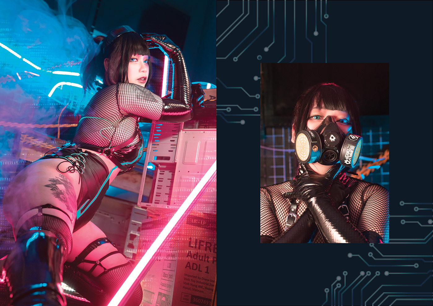 #cosplayer #cyberpunk #futuristic   #neon #photography #scifi