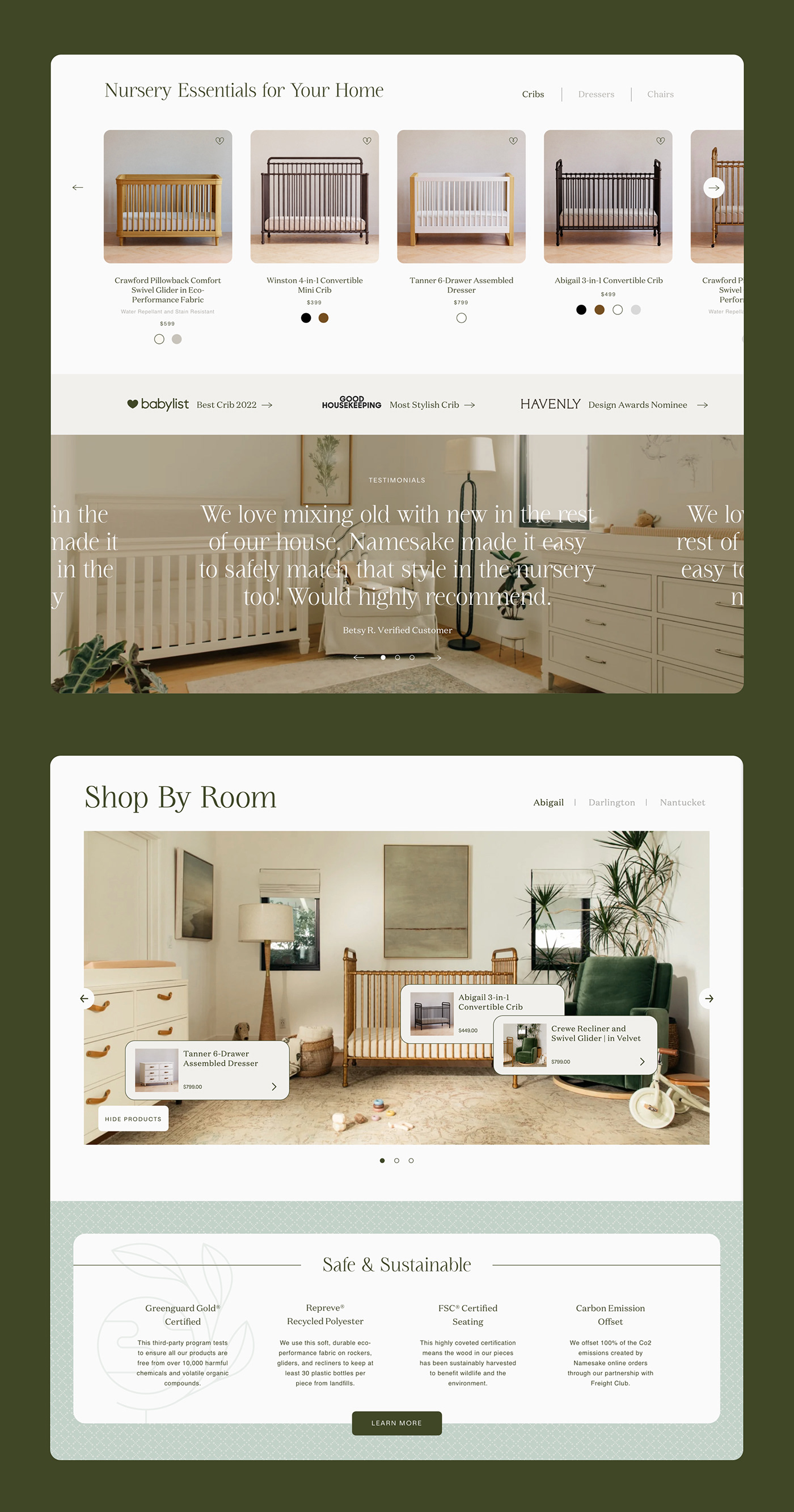 baby brand brand redesign cribs Logo Design Nursery furniture rebranding shopify site social media Website Design