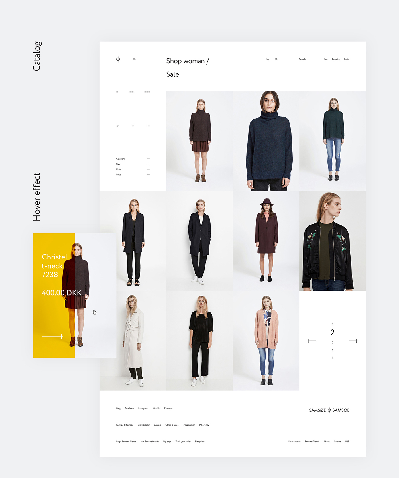 Fashion  shop e-commerce template concept photoshop Website art Web