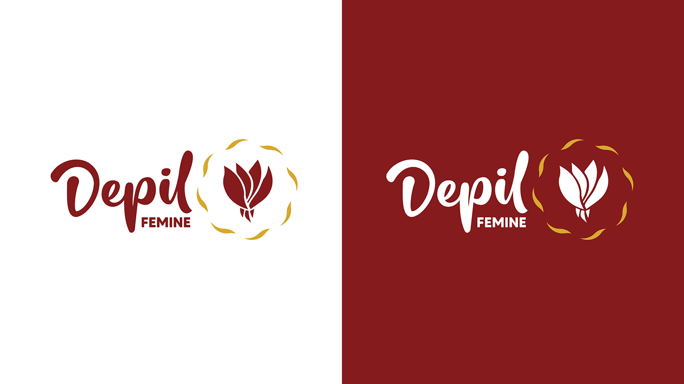 brand branding  Depil design Femine logo marca woman