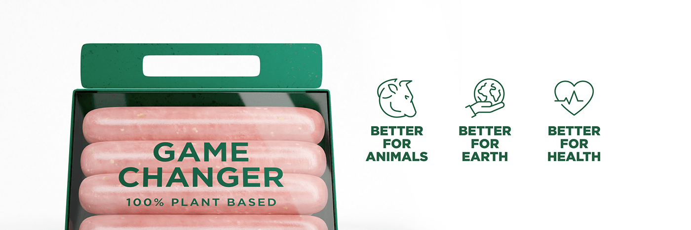 3D branding  CGI color green Packaging packaging design Sustainability Sustainable vegan