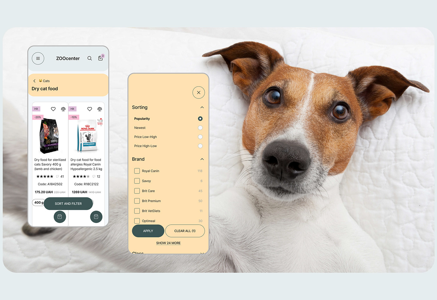 ux/ui design Ecommerce Website Design Figma concept design user experience user interface petshop online store pets