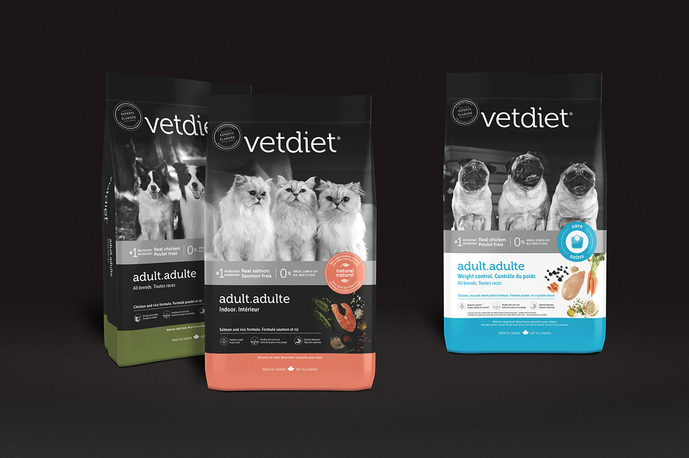 Packaging natural pet food design Photography  rebranding print emballage animaux nourriture