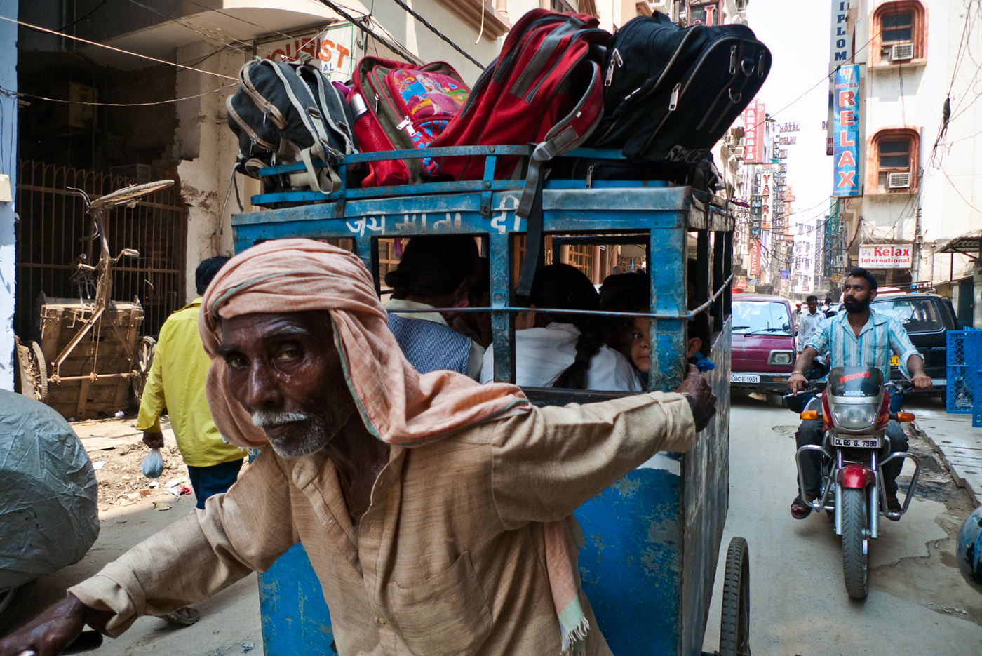 India Delhi old delhi work in progress roads