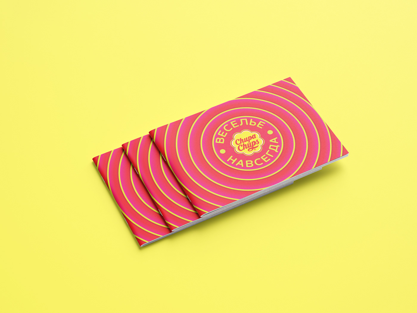 Candy catalog chupa chups corporate design ILLUSTRATION  Mockup psd sweet yellow