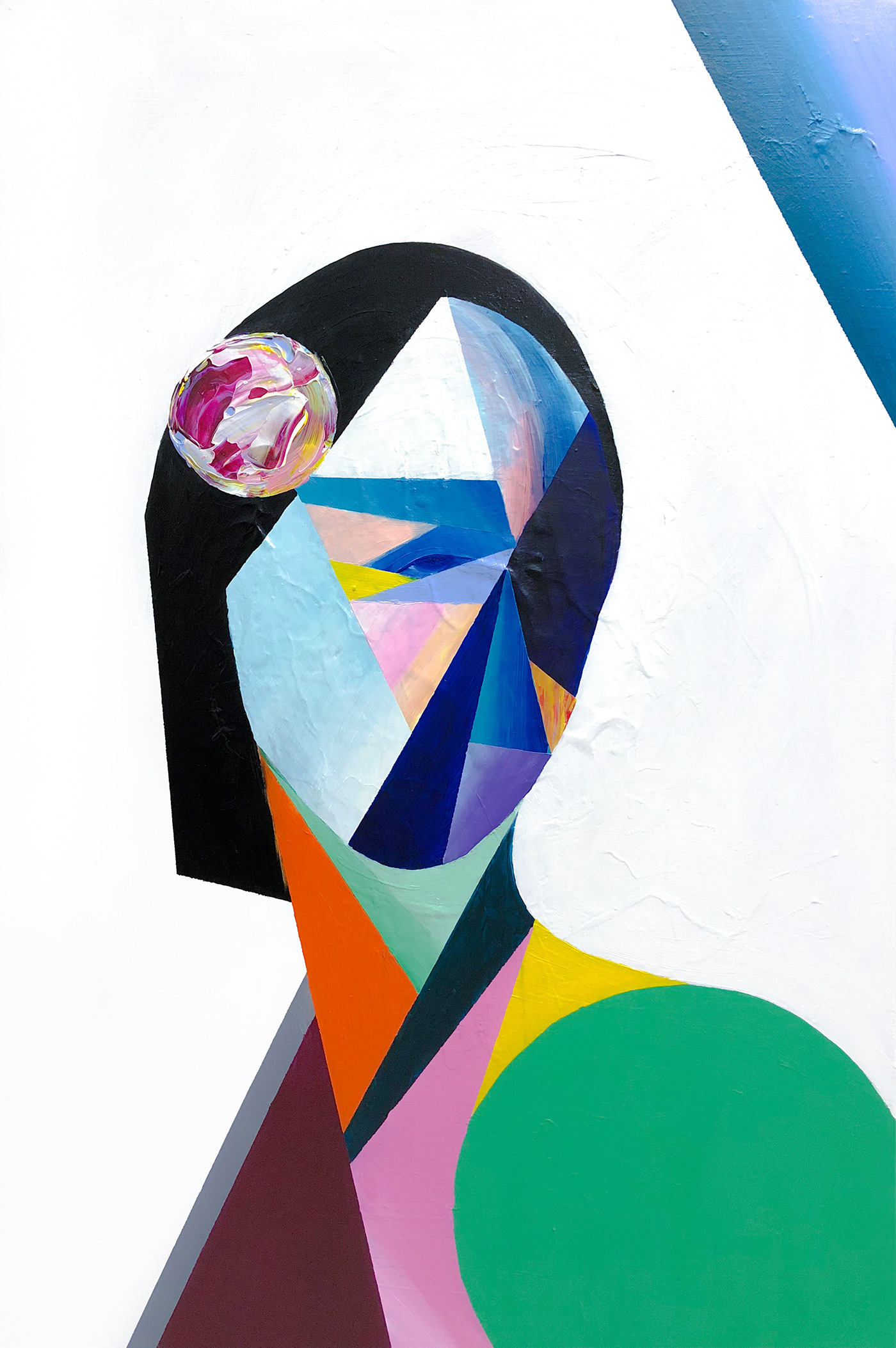 norris yim geometry coloful portrait abstract