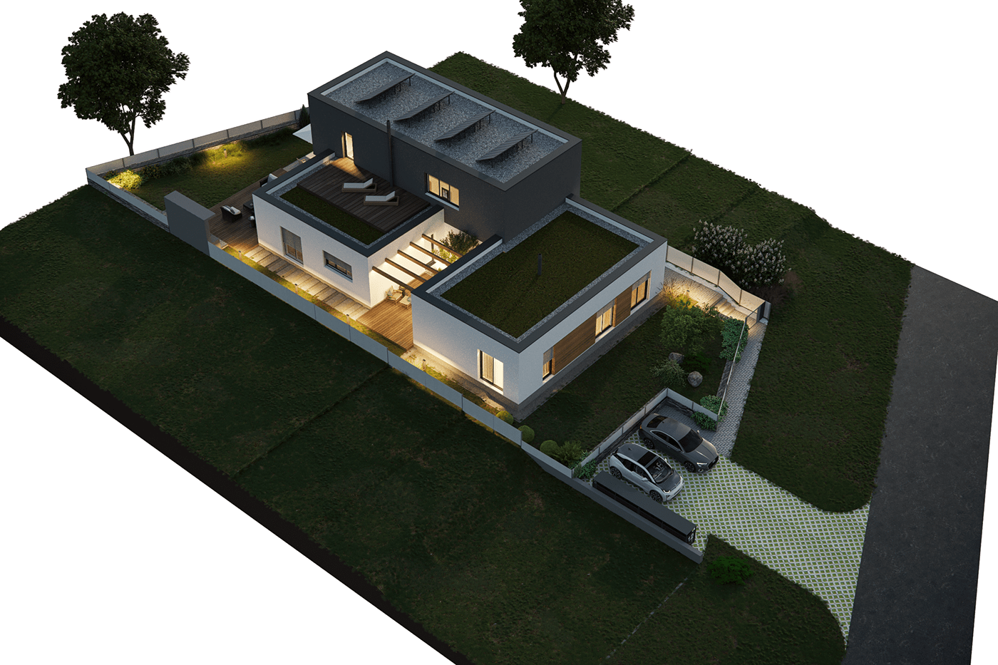 house Render corona CGI archviz visualization exterior architecture 3ds max modern