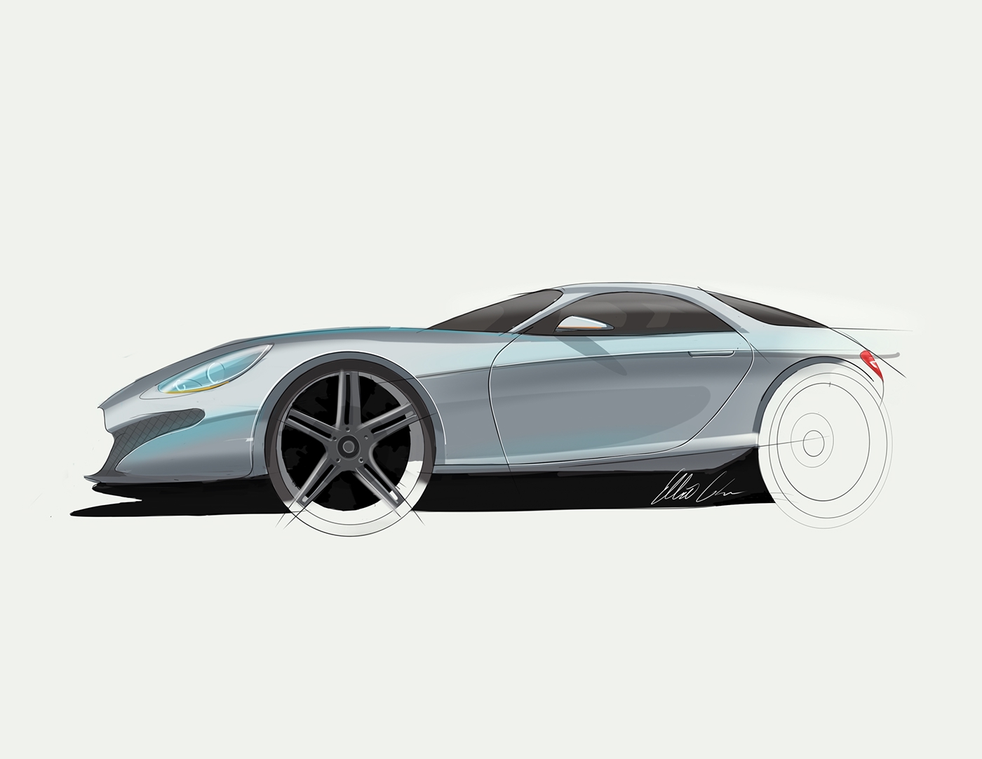 sketching Marker Cintiq rendering industrial design designer pen pencil tablet sketchbookpro draw car transportation