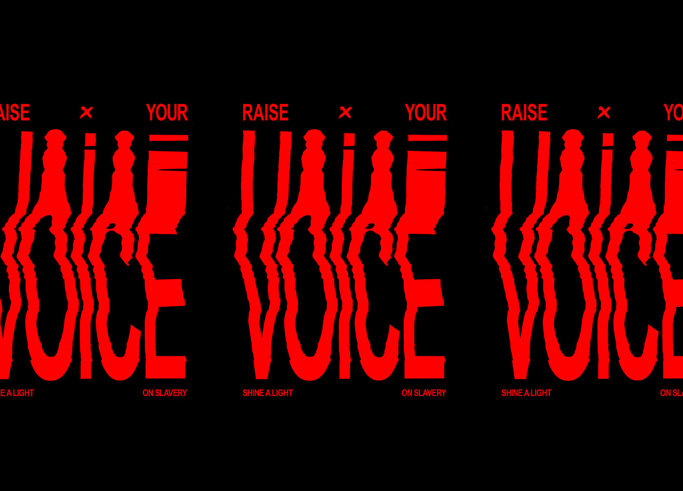 awareness design type typography   scan movement flyer art voice EndIt
