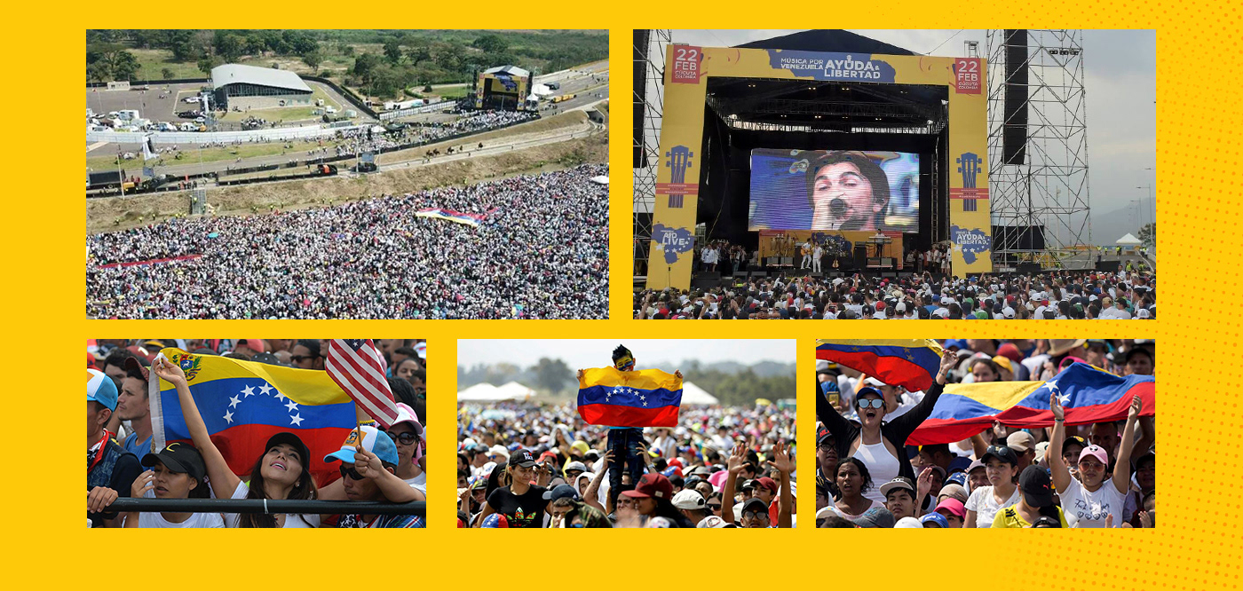 venezuela venezuela aidlive flag smile Funds hope non profit colombia Maduro Richard Branson