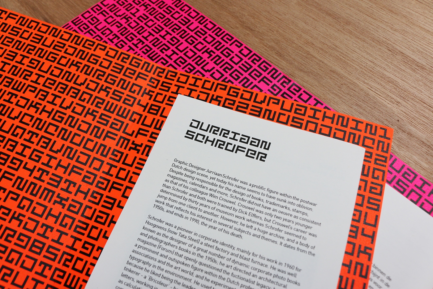 Jurriaan Schrofer typographer typography   dutch design Typeface editorial editorialdesign flufl