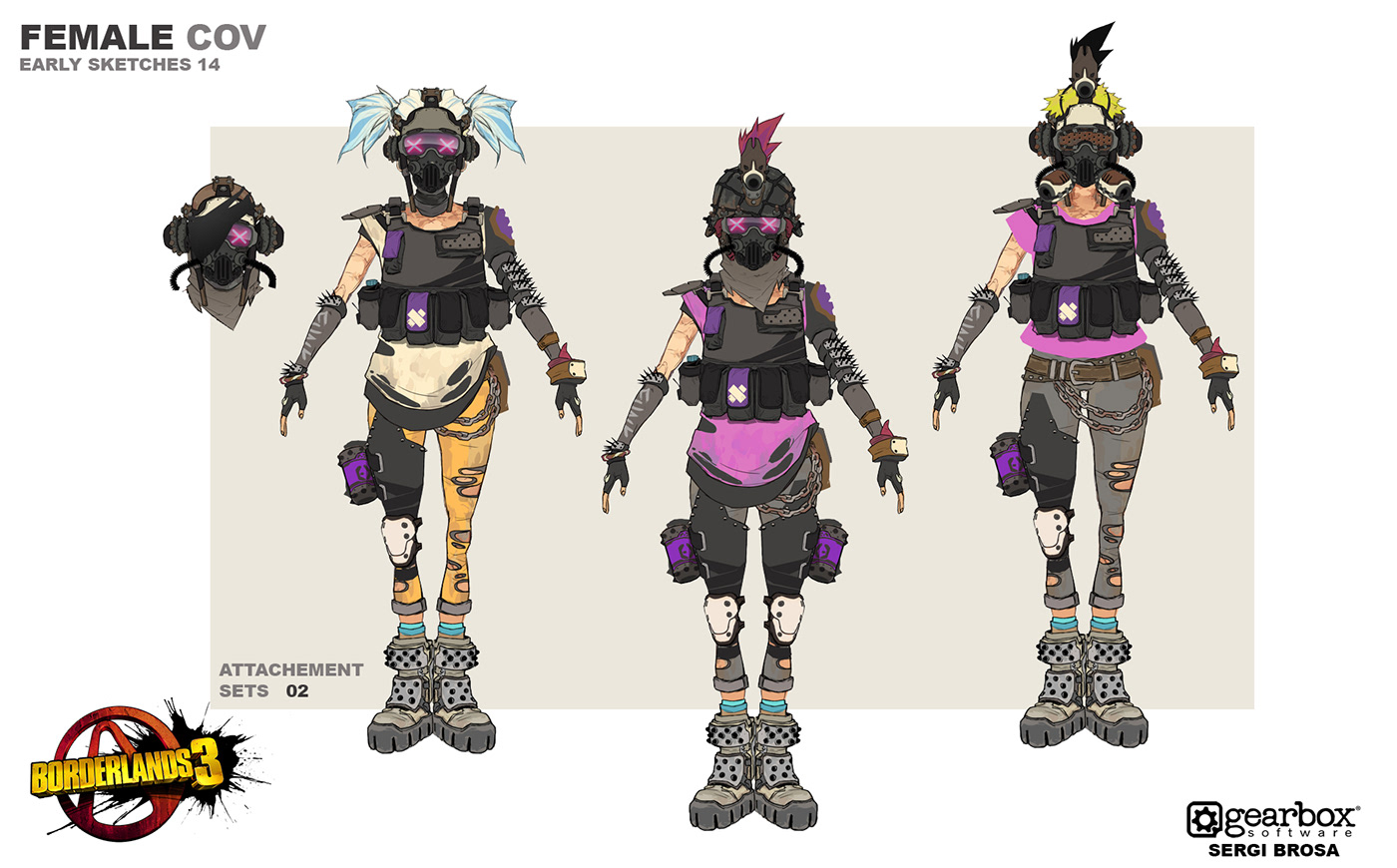 Concept art done for Borderlands 3.This was the concept art done to make th...