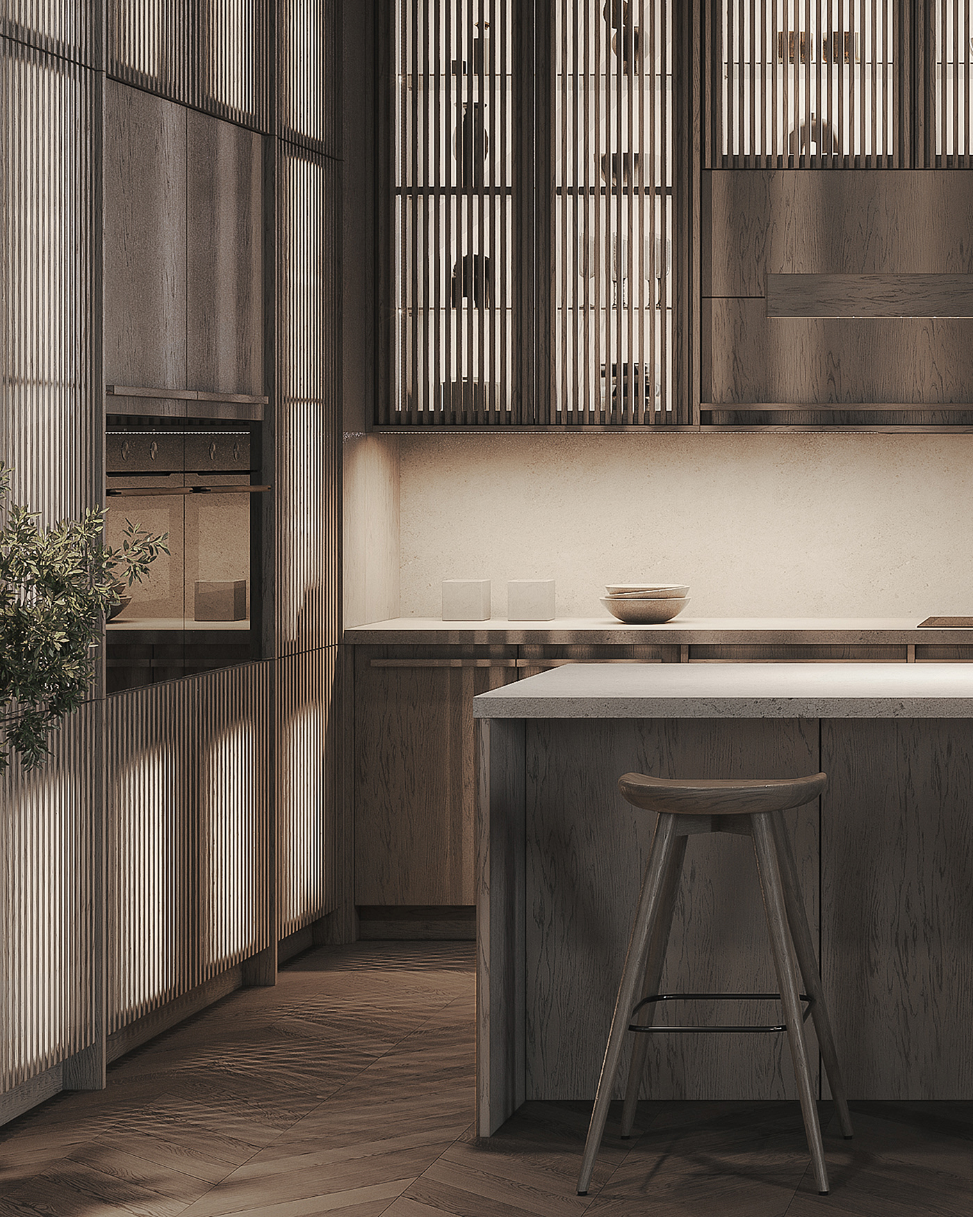 Japandi kitchen kitchen design Wabi Sabi wood wooden japanese style japanese designer