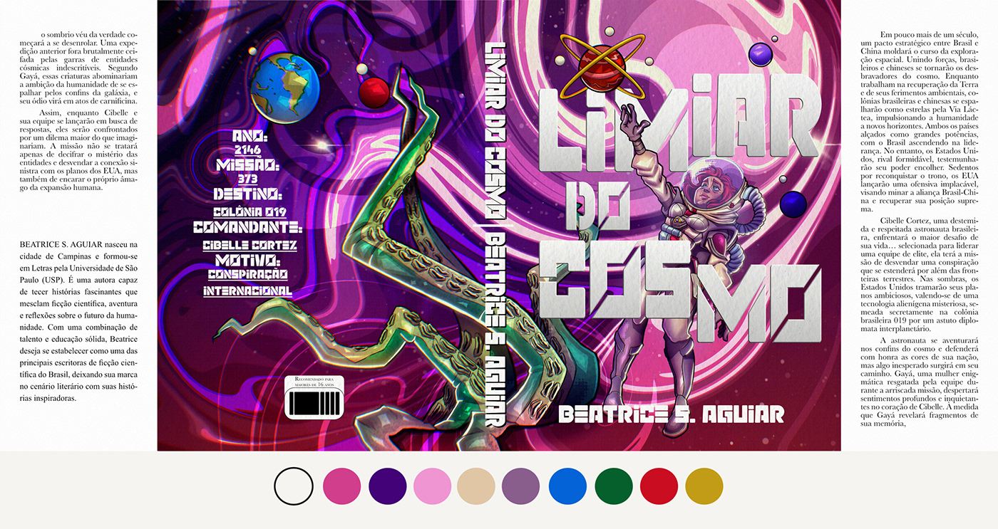 designer book cover sci-fi Livro capa de livro design gráfico DesignEditorial