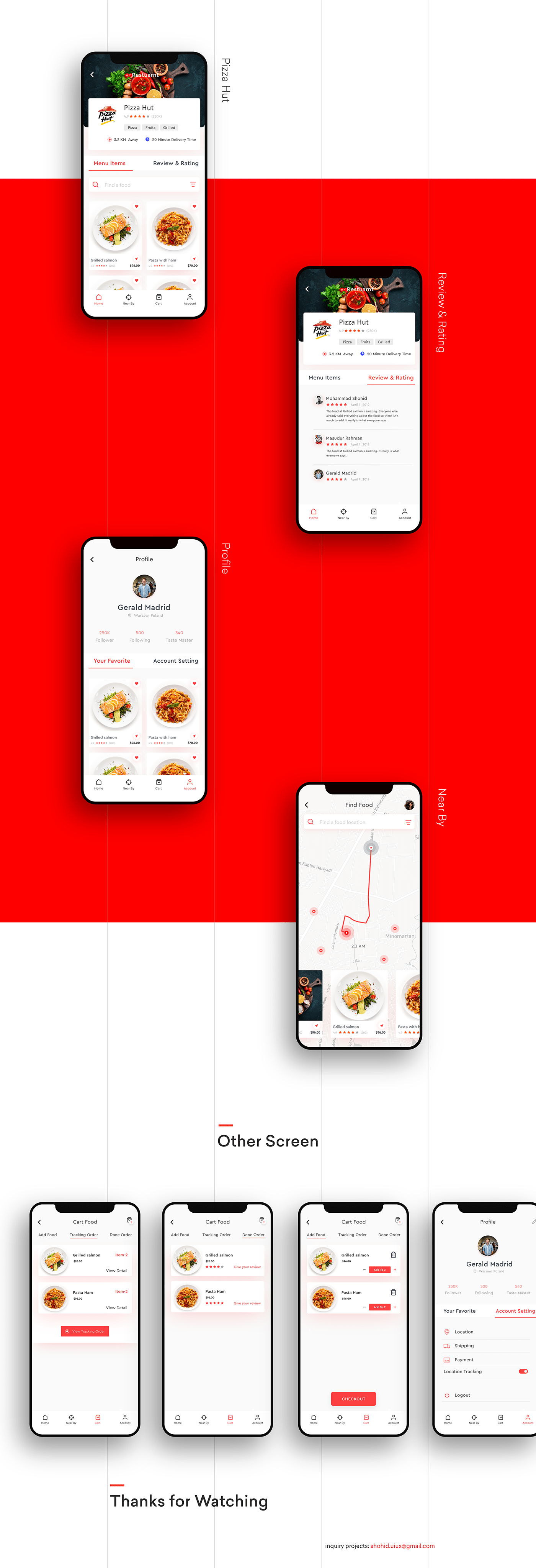 food app Restaurant app UI/UX mobile app design iso app restaurant food app iso application design food application design delivery app app design