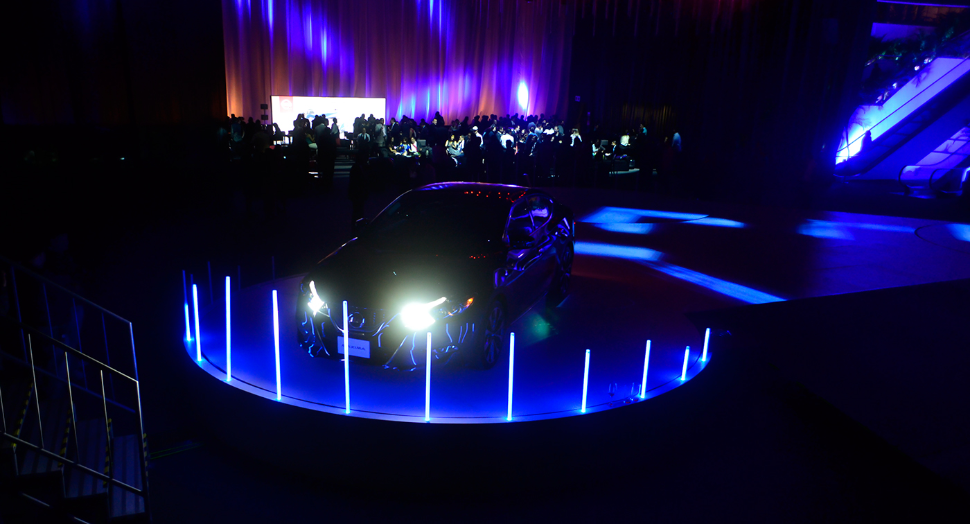 Nissan light installation interactive debut maxima