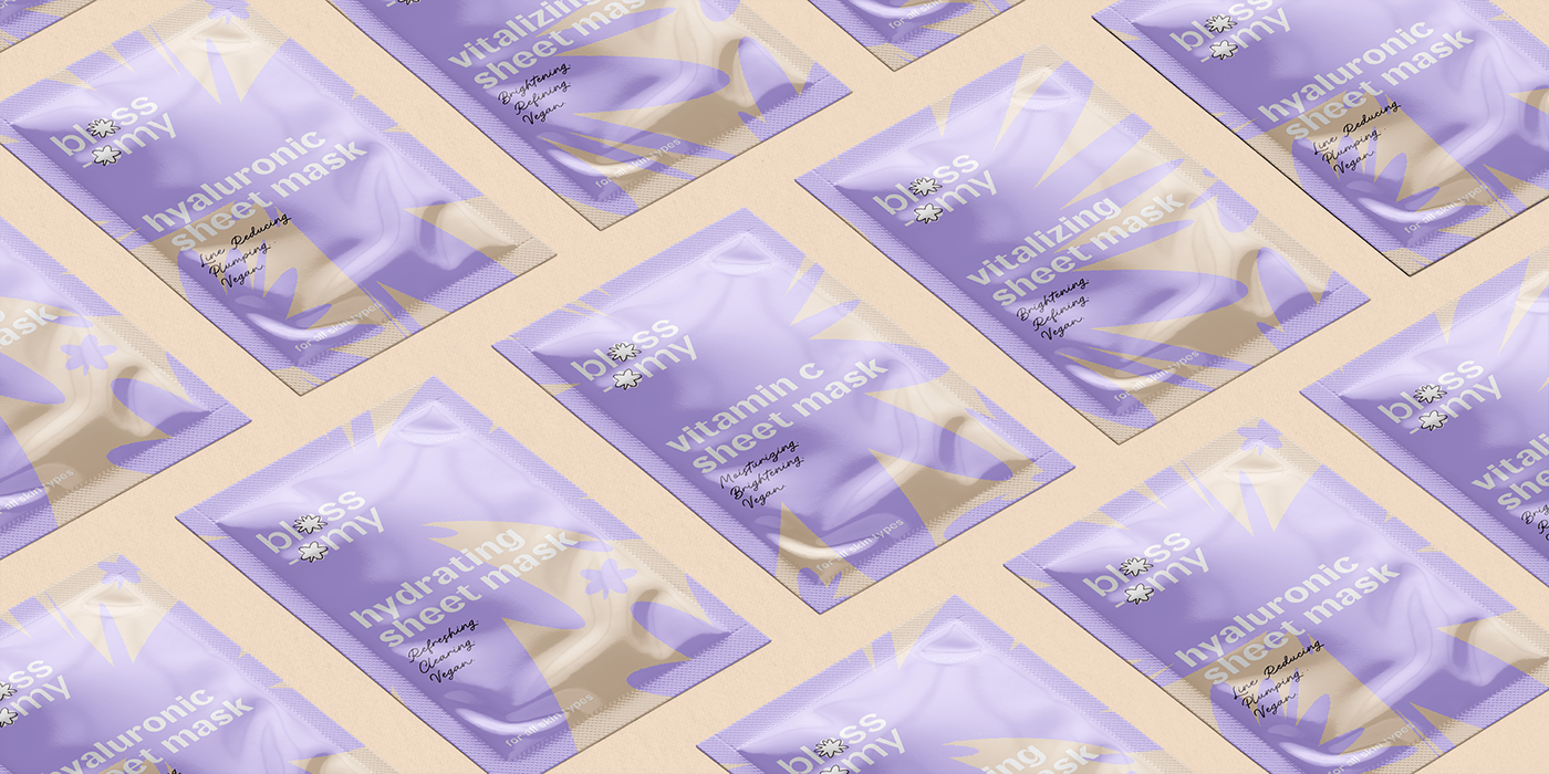 blossom branding  Corporate Identity lilac Logo Design Packaging packaging design packagingdesign skincare Skincare packaging