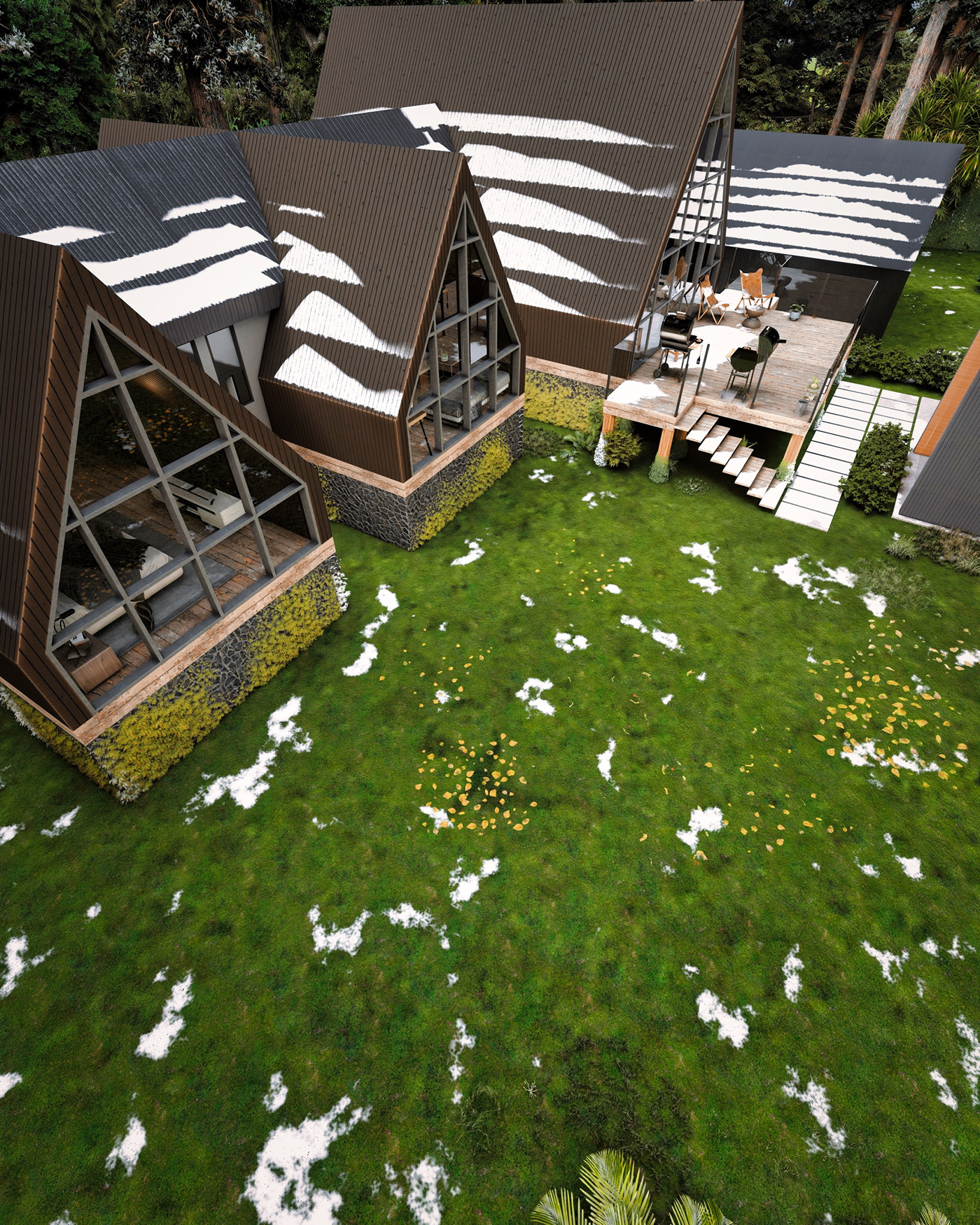 house architecture design visualization interior design  3ds max modern 3D exterior CGI