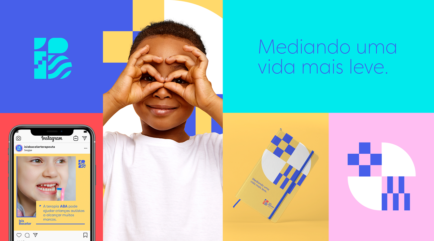 graphic design  visual identity logo identity branding  Logotype autism therapy Brasil