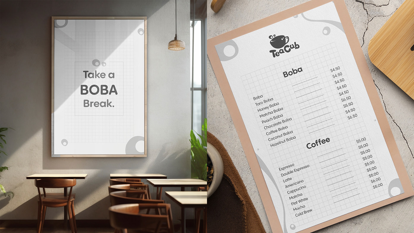 design visual identity branding  Boba brand identity logo tea bubble tea drink shop