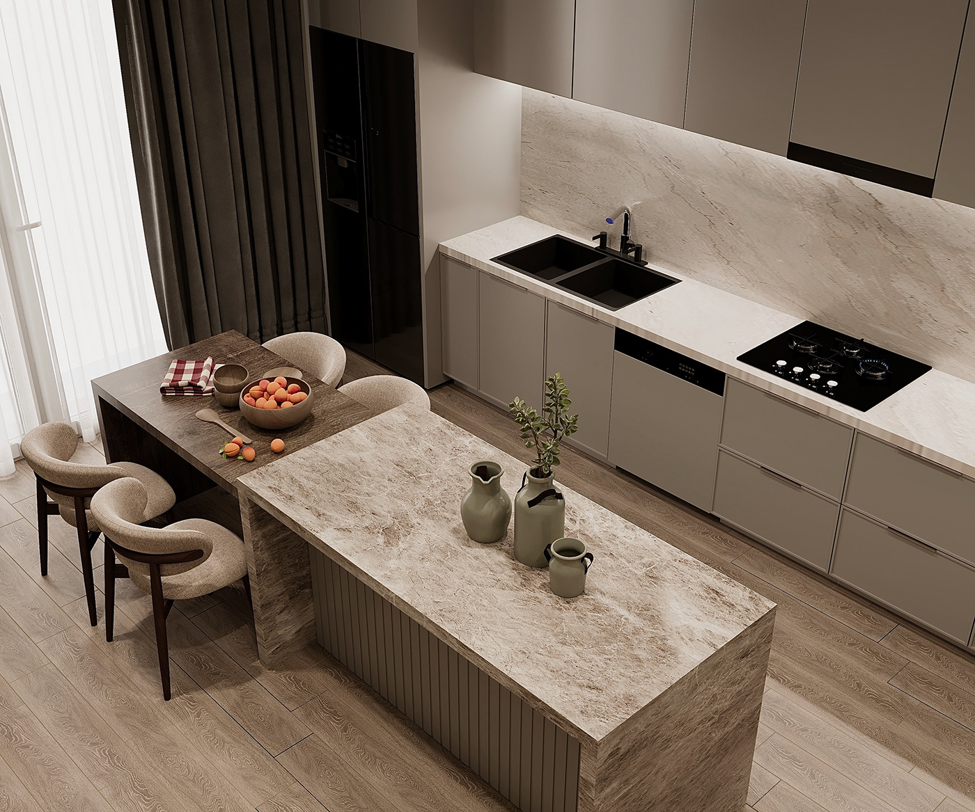 furniture design interior design  visualization Render 3ds max modern 3D architecture corona