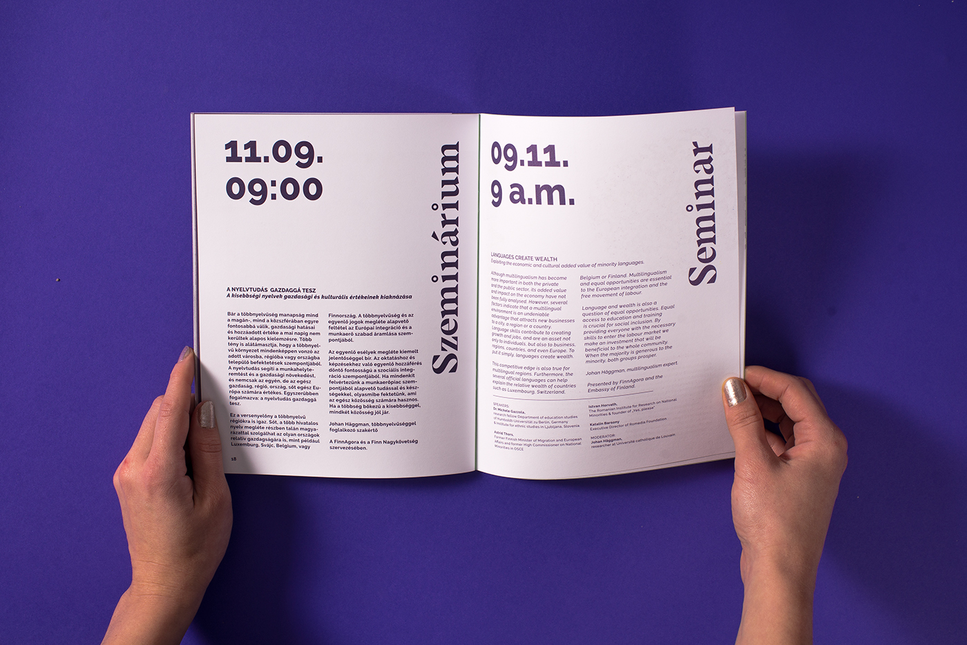 editorial brochure Scandinavian Finnish Swedish Exhibition  Layout geometry print festival