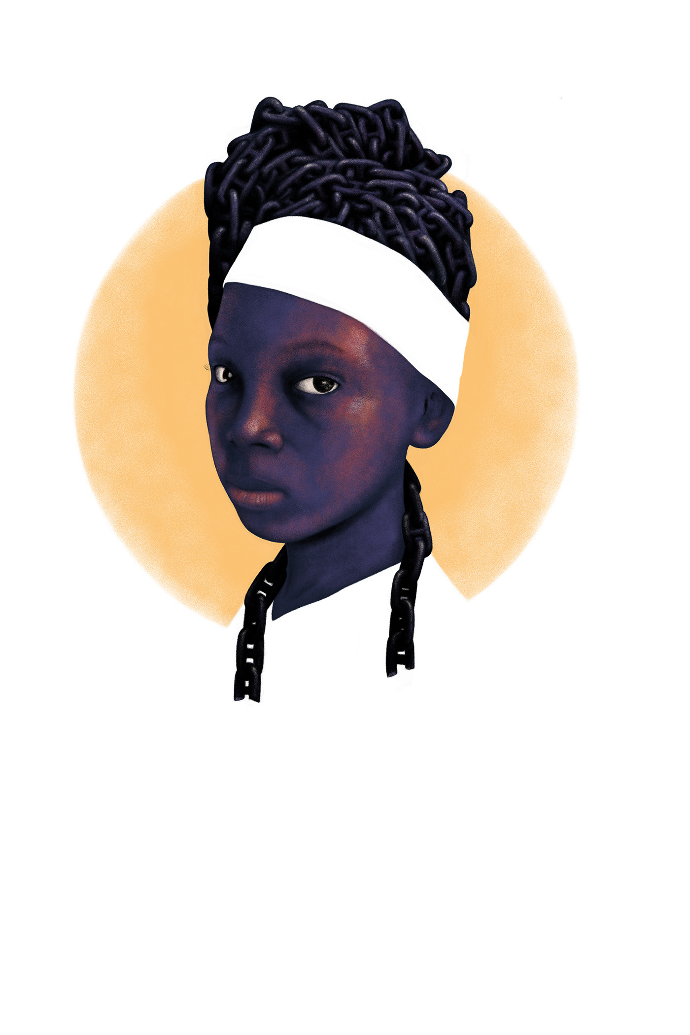 black Slave wakanda girl woman portrait slavery dignity pride africa
