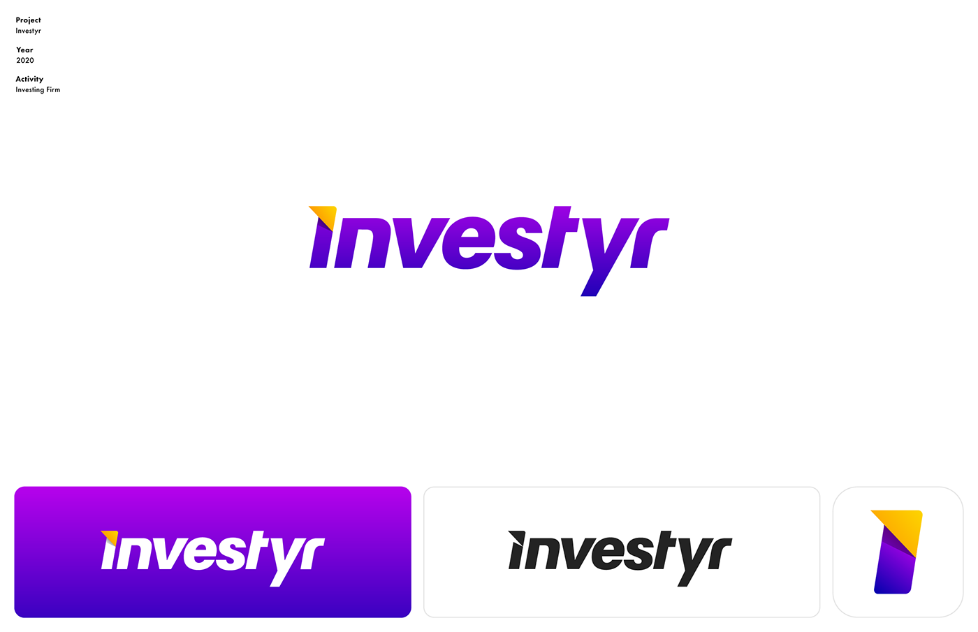logotype wordmark for investing app by mihai dolganiuc design