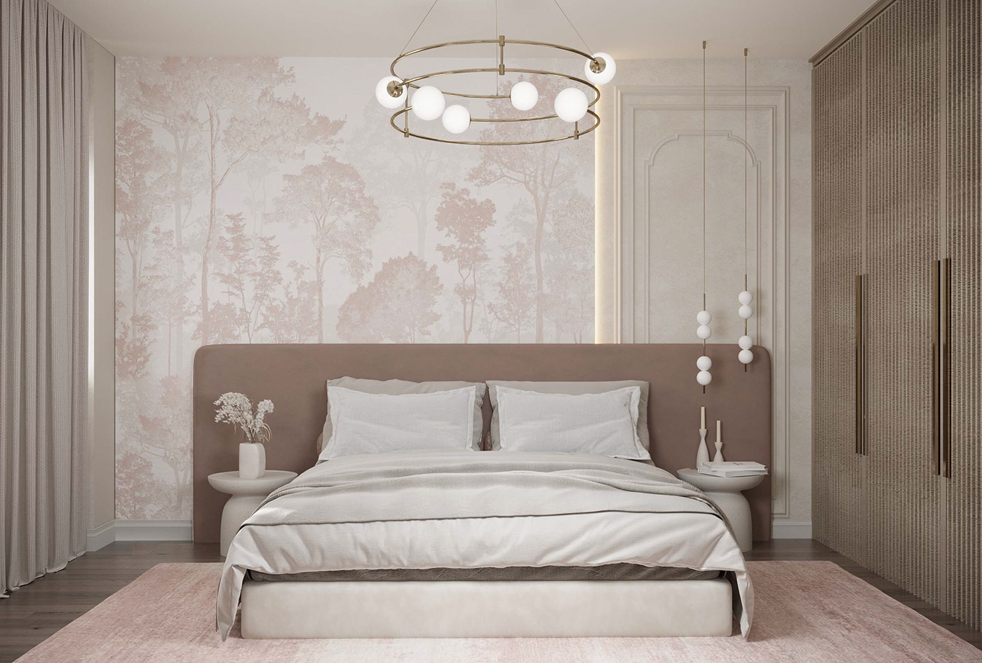 3ds max architecture archviz bedroom CGI corona interior design  modern Render visualization