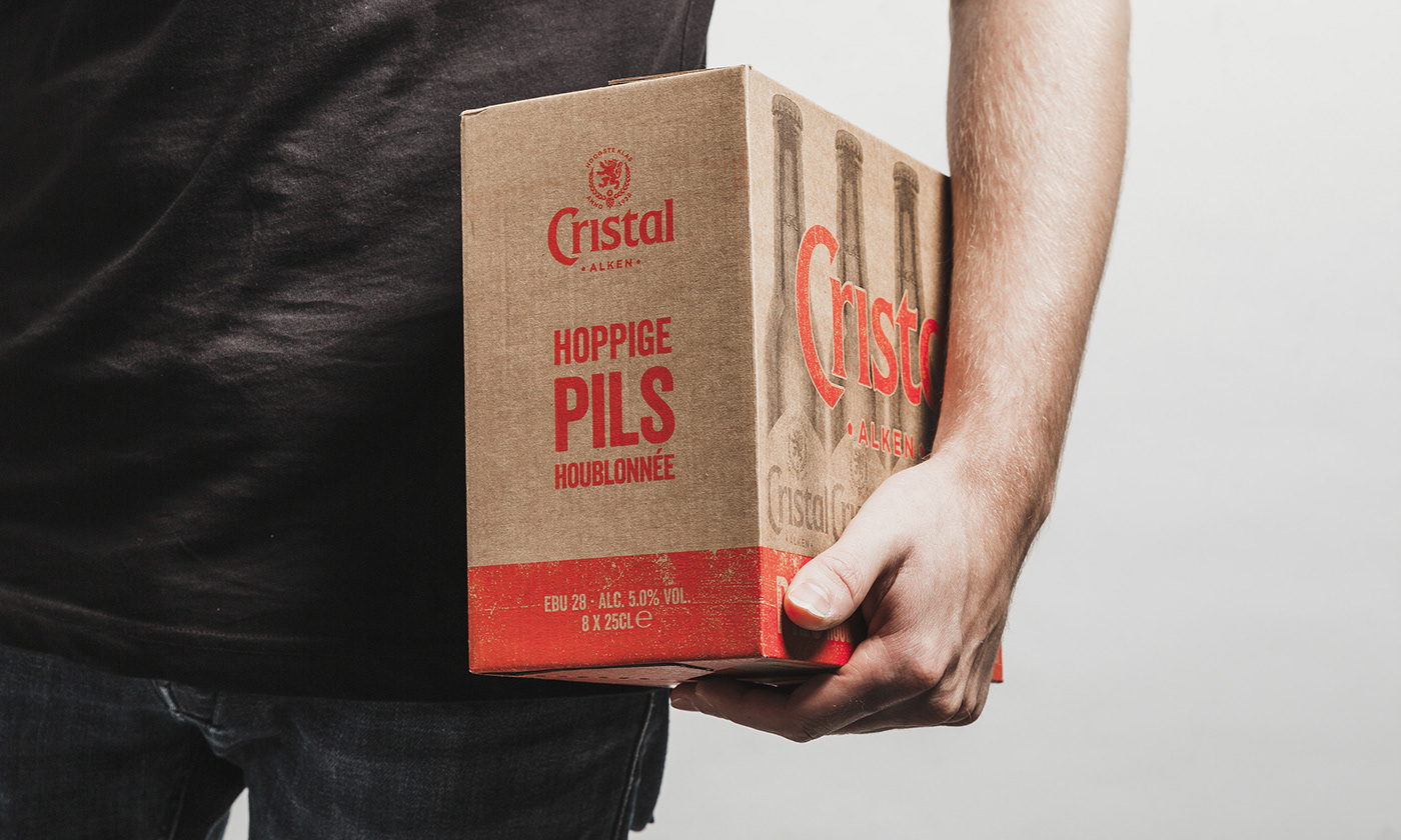 cristal beer brand identity craft texture red Packaging lion rebranding beverages