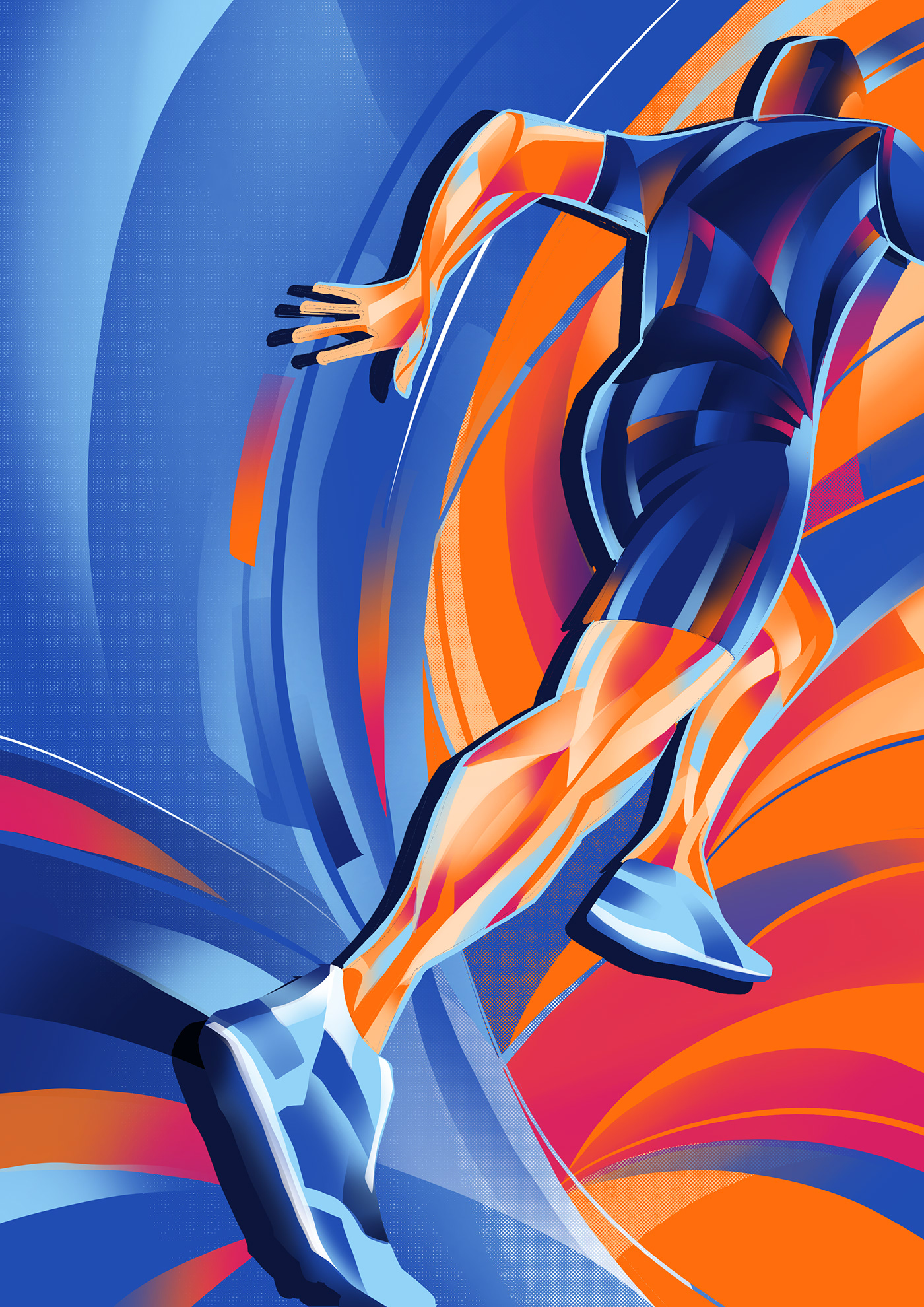 Digital Art  ILLUSTRATION  Olympics poster sport sports