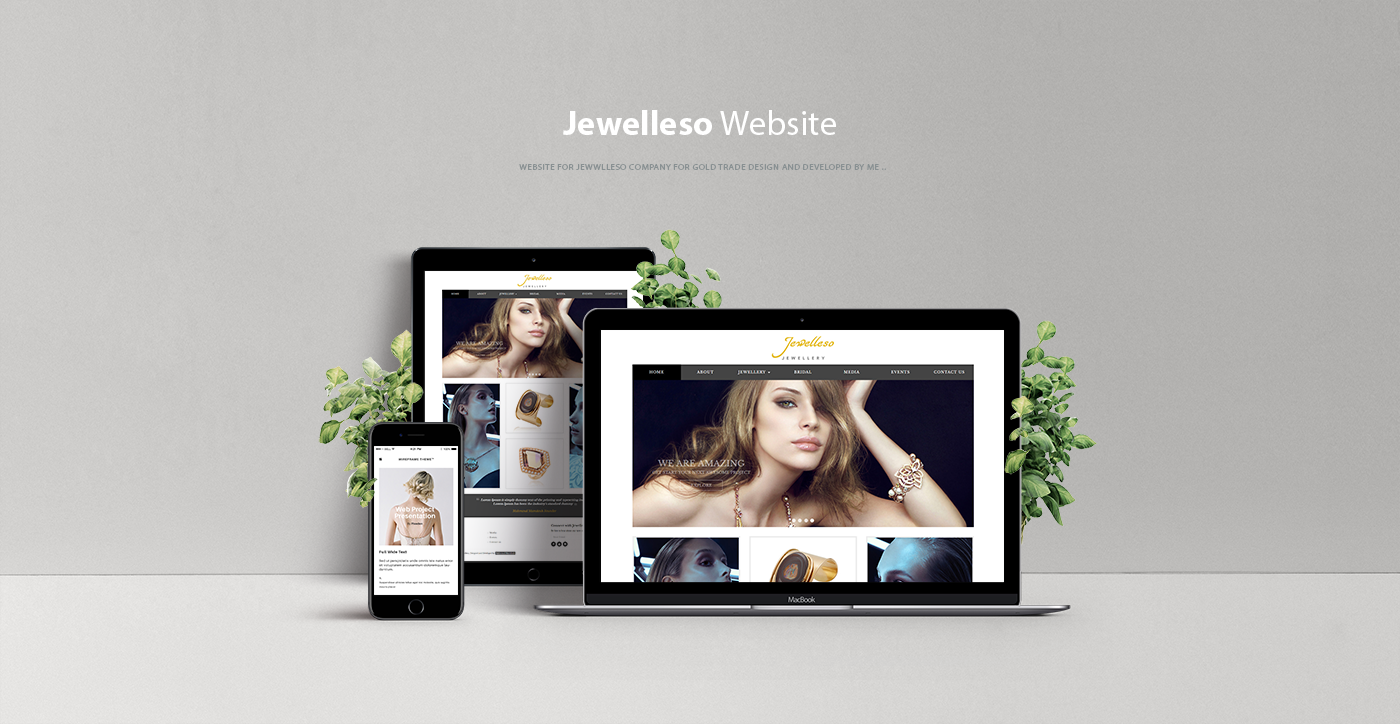 Jewellery Website Design simple White ux UI websit site graphic