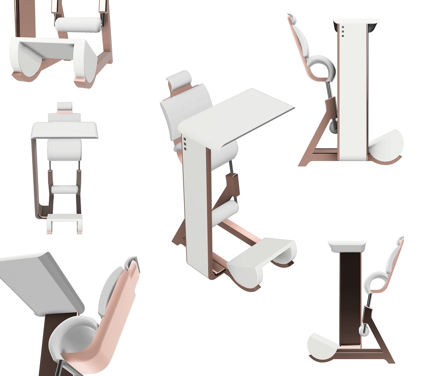 3D chair design concept Ergonomics human factors product product design  research workfromhome workstation