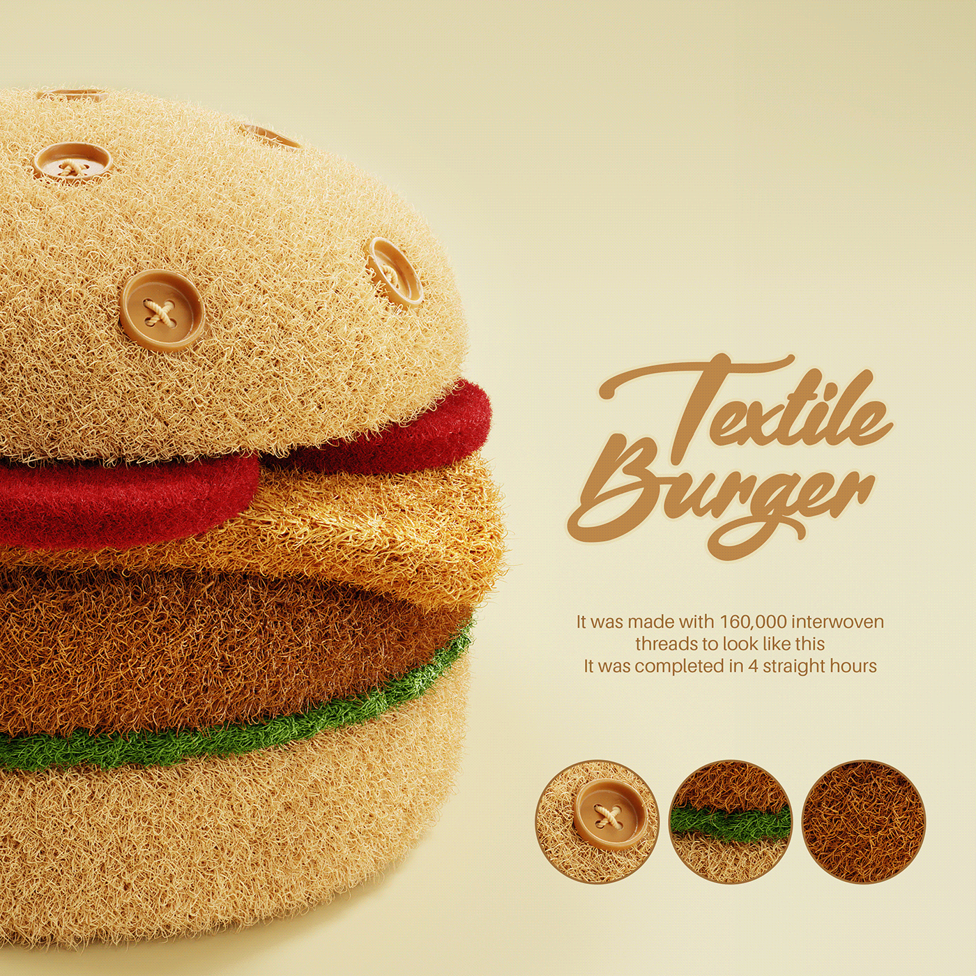 3D 3d food 3d burger blender 3d blender CGI