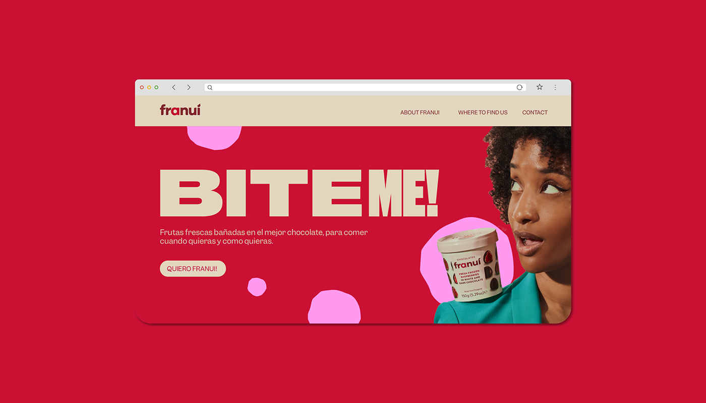 graphic design  brand identity rebranding brand strategy franui Bite Me