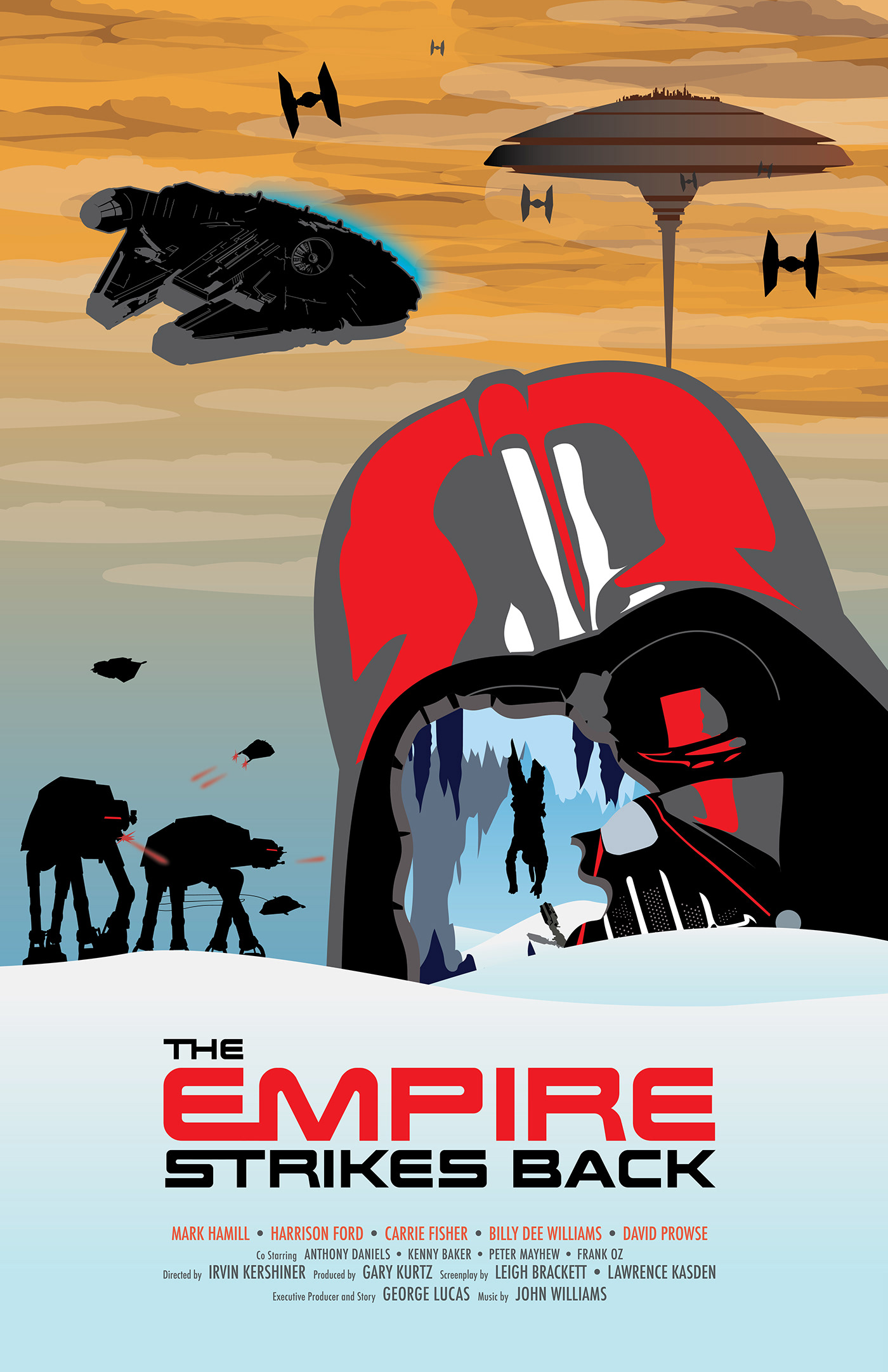 star wars poster Empire Strikes Back disney design