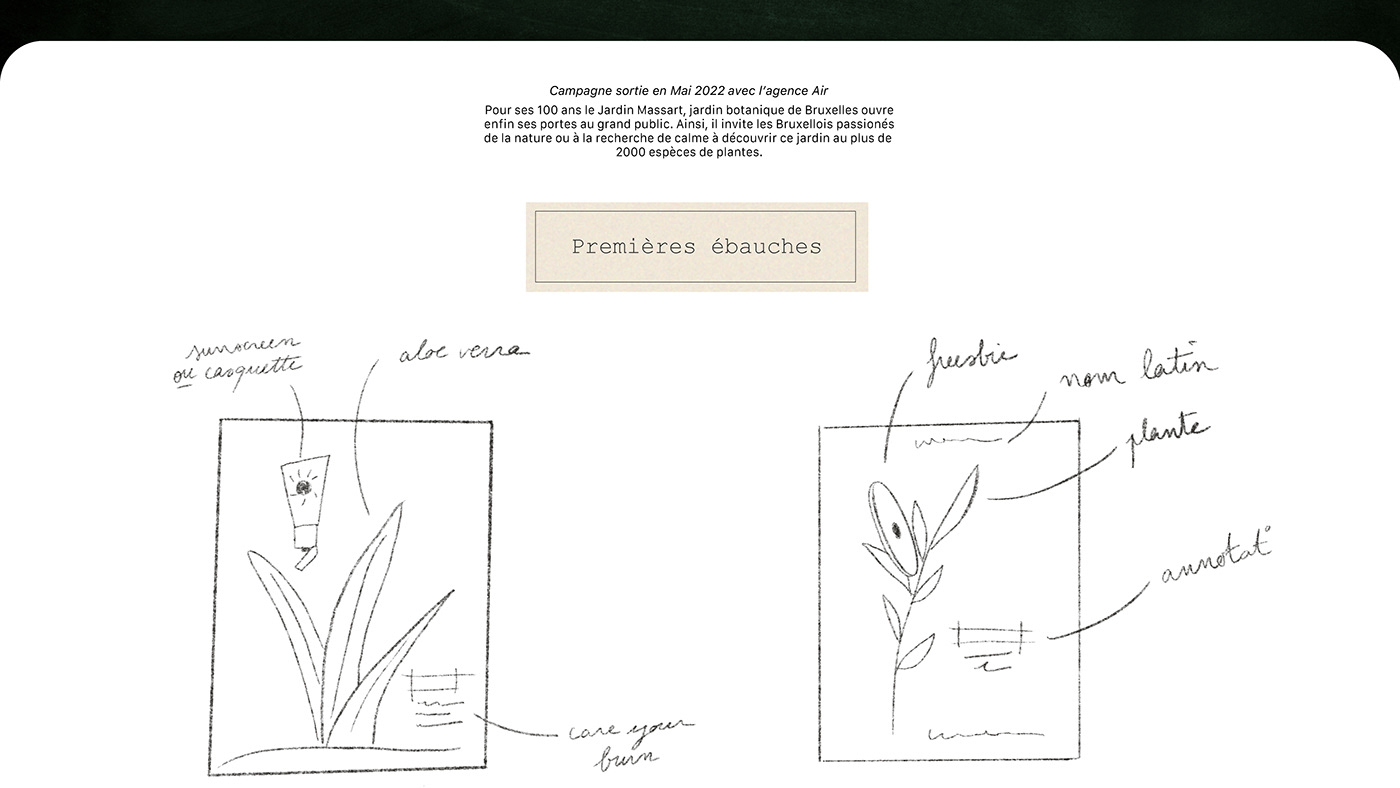 publicité direction artistique print digital botanical graphisme identité visuelle brussels design