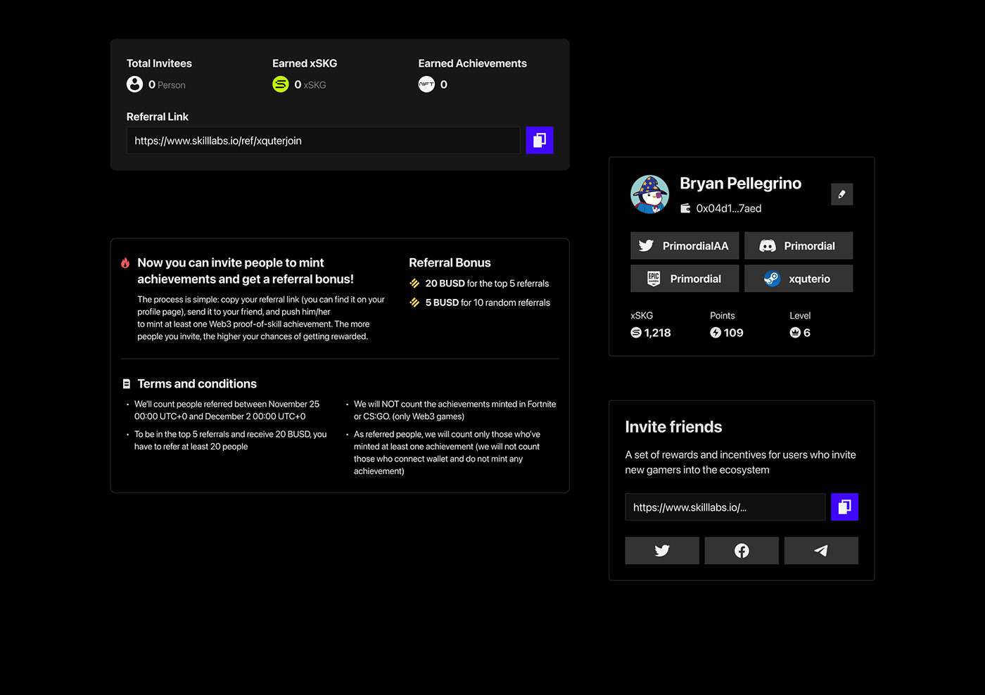 user interface design UI/UX user experience nft Gaming Gamefi web3 crypto