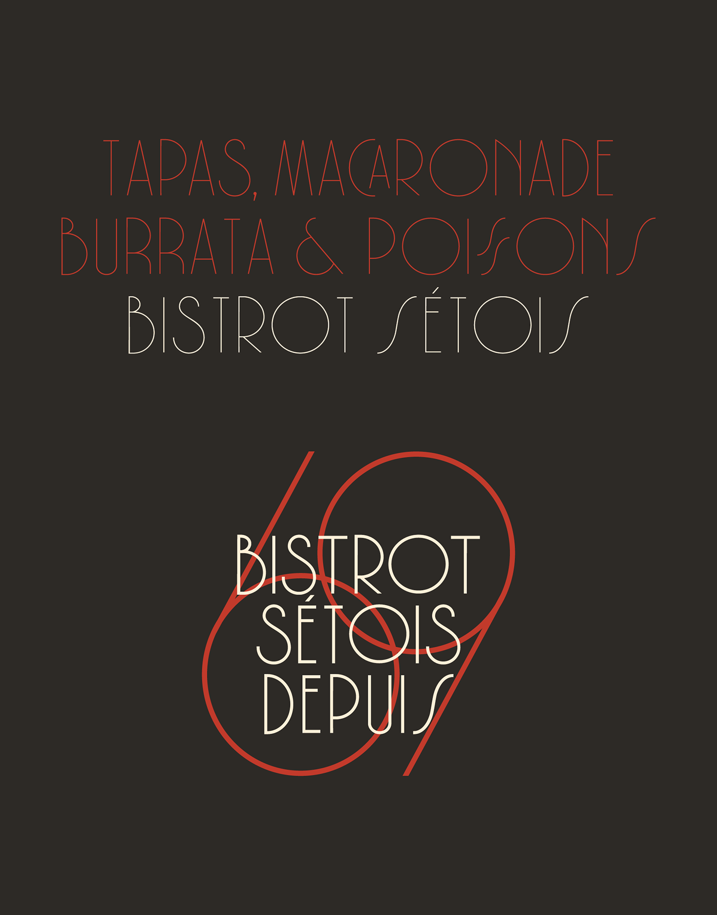 Typeface typography   font artdeco italia gastronomie gastronomy Food  vintage nostalgic