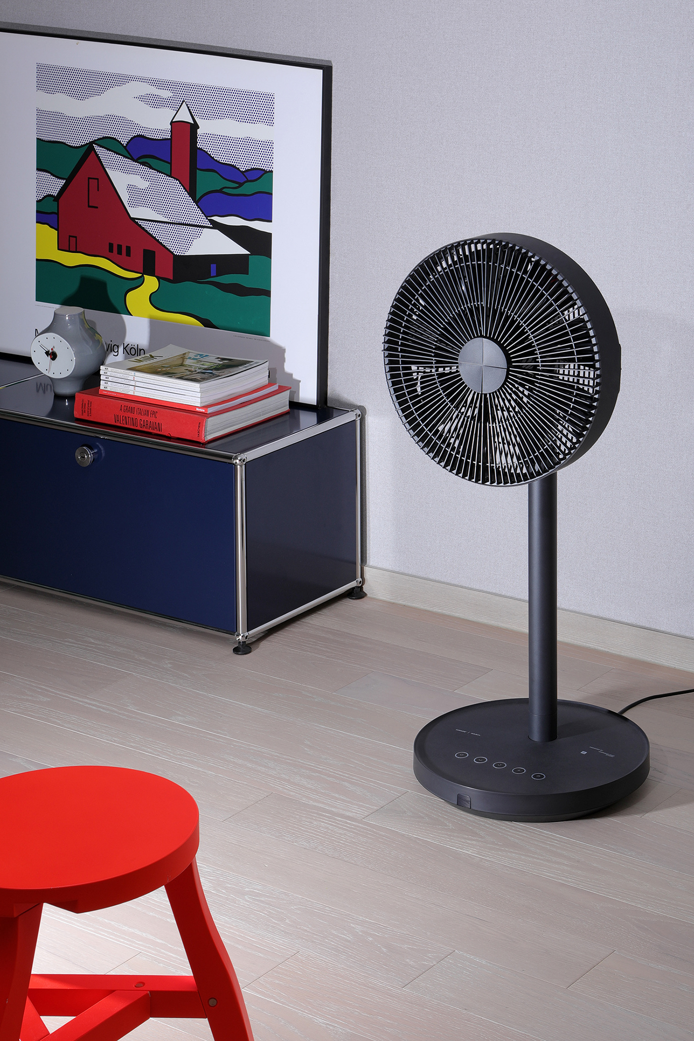 electric fan home appliance industrial design  minimal product design 