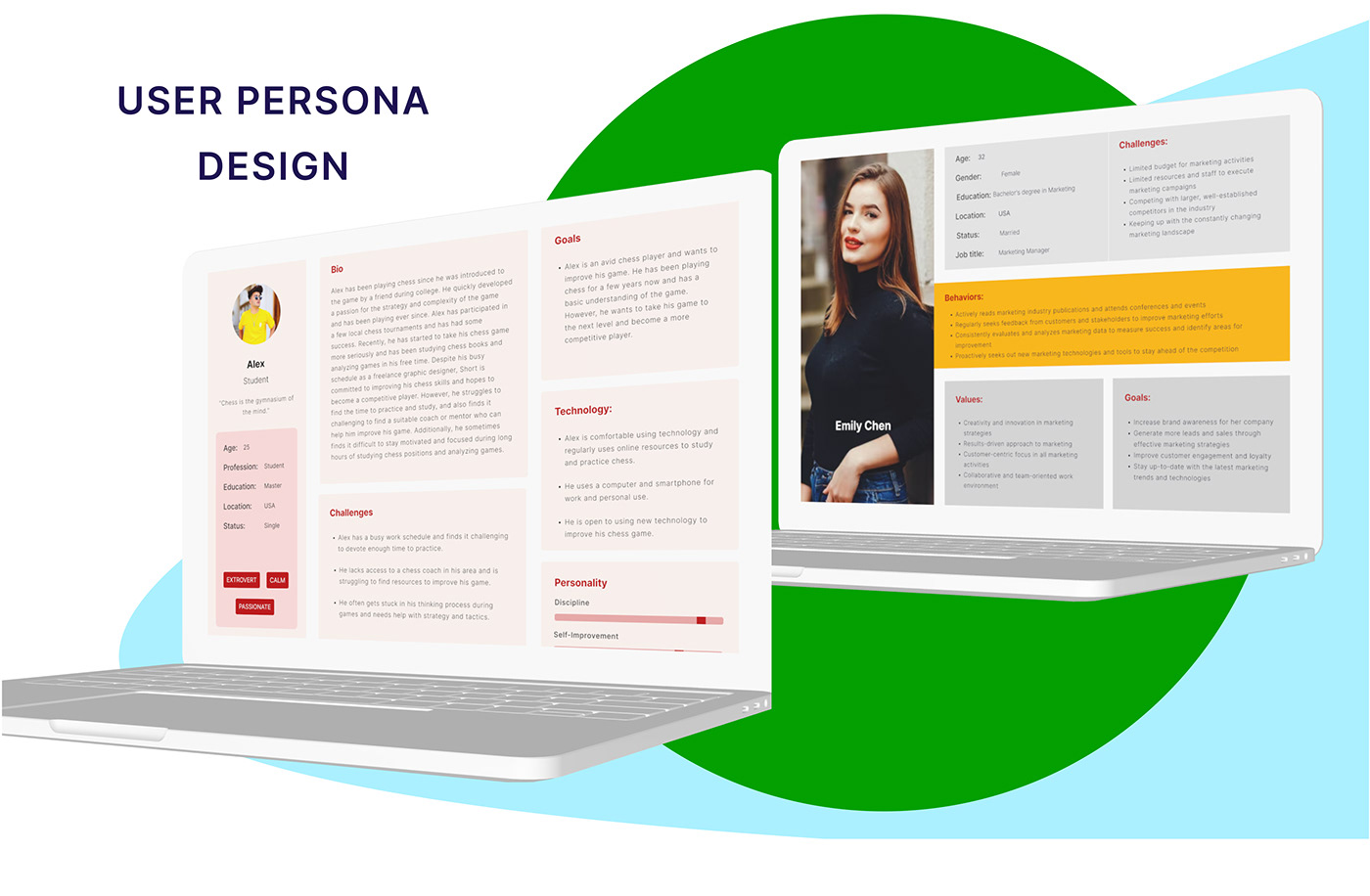 buyer persona Figma ideal user persona Persona design personal target audience UI/UX user User behavior analysis User research
